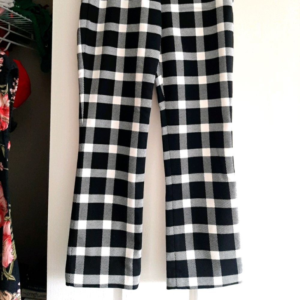 Gap Checked Flare crop pants
